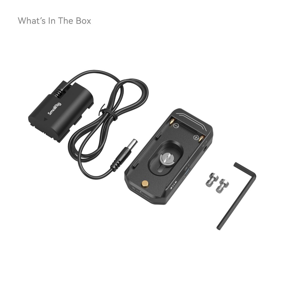 SmallRig NP-F Battery Adapter Mount Plate Kit za Canon EOS R5/R5C i BMPCC 4K/6K (Advanced Edition) 4340 - 4